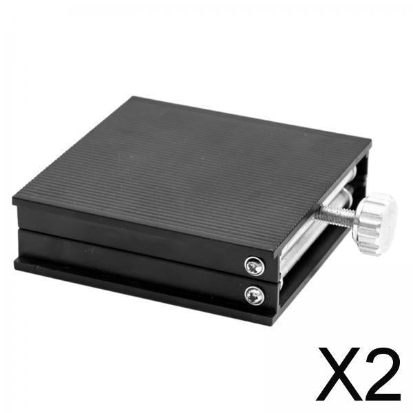 2xLifting Platform Manual Lift Platform Manual Control Lab Lifting Stand Table Black