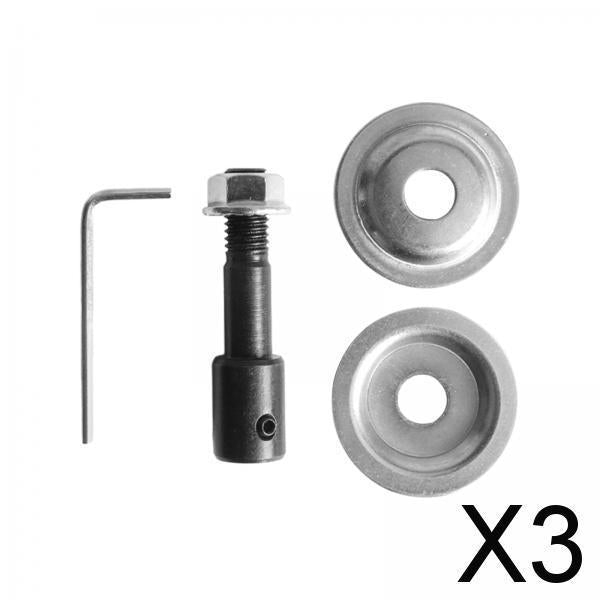 3xGrinding Wheel Shaft Buffing Arbor Threaded Shaft for Hair Wheel Fiber Wheel 5mm 85g