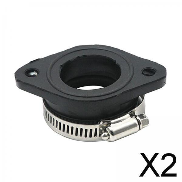 2xCarburetor Intake Adapter Boot Joint Rubber for 32mm 34mm Carburetor
