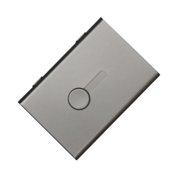 Business Card Holder Case Metal Pocket Card Holder Name Card  Gray