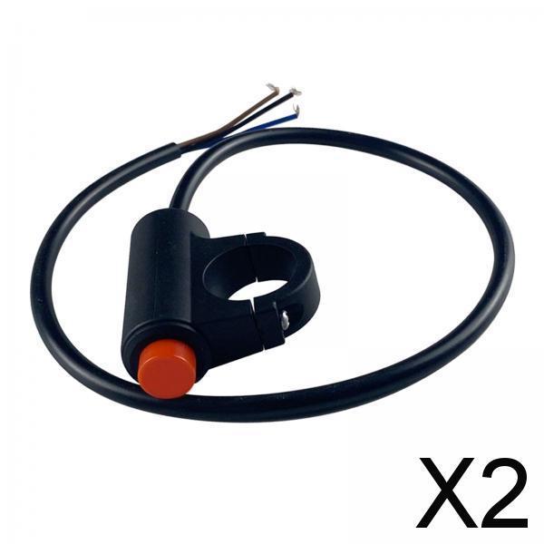 2xMotorcycle Hazard Light Switch Button for Motorbike Modified Parts style B