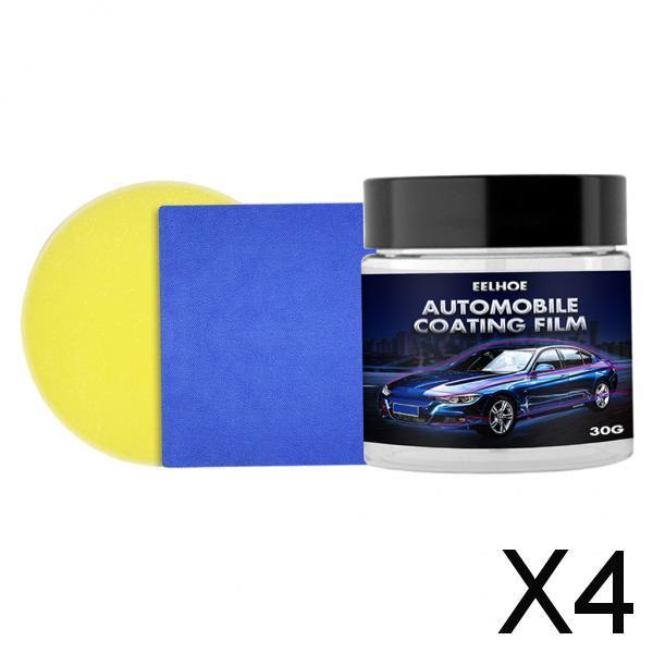 4xCar Coating Wax Polisher Polish Scratches Repair for Vehicle  30g kit