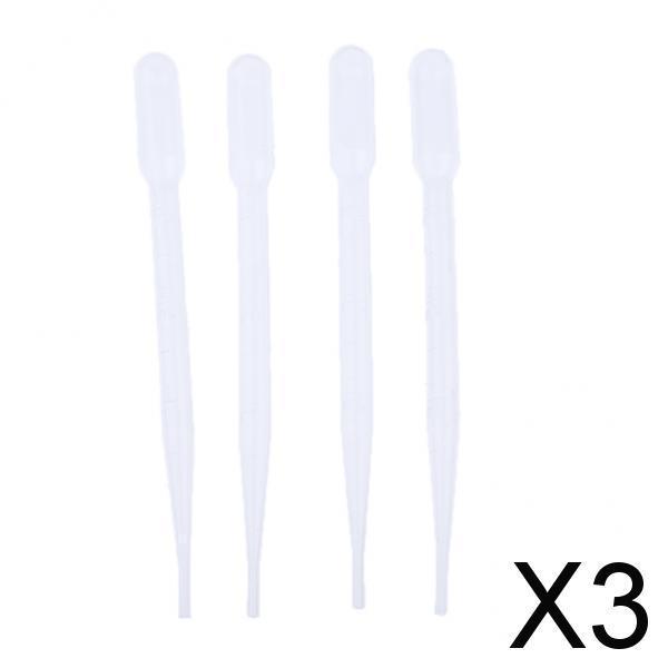3x4 Pieces UA15 Model Coloring Painting Dropper Suction Tube with Scale 3ml