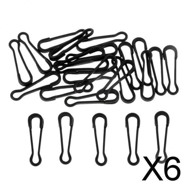 6x25pcs Fishing Snap Swivel Hook Hawaii Snap Bass Fishing Connector L