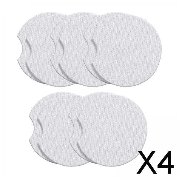 4x10 Pieces Blank Car Coasters for Sublimation for Heat Press Painting Project