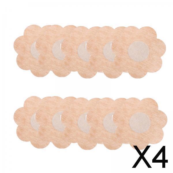 4xChest Pasties Underwear Flower Nipple Cover Petal for Women Dress flower