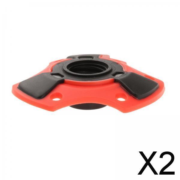 2xTrekking Pole Snow Basket 15mm Screw on Removable Mud Holder Ski Pole Basket Red