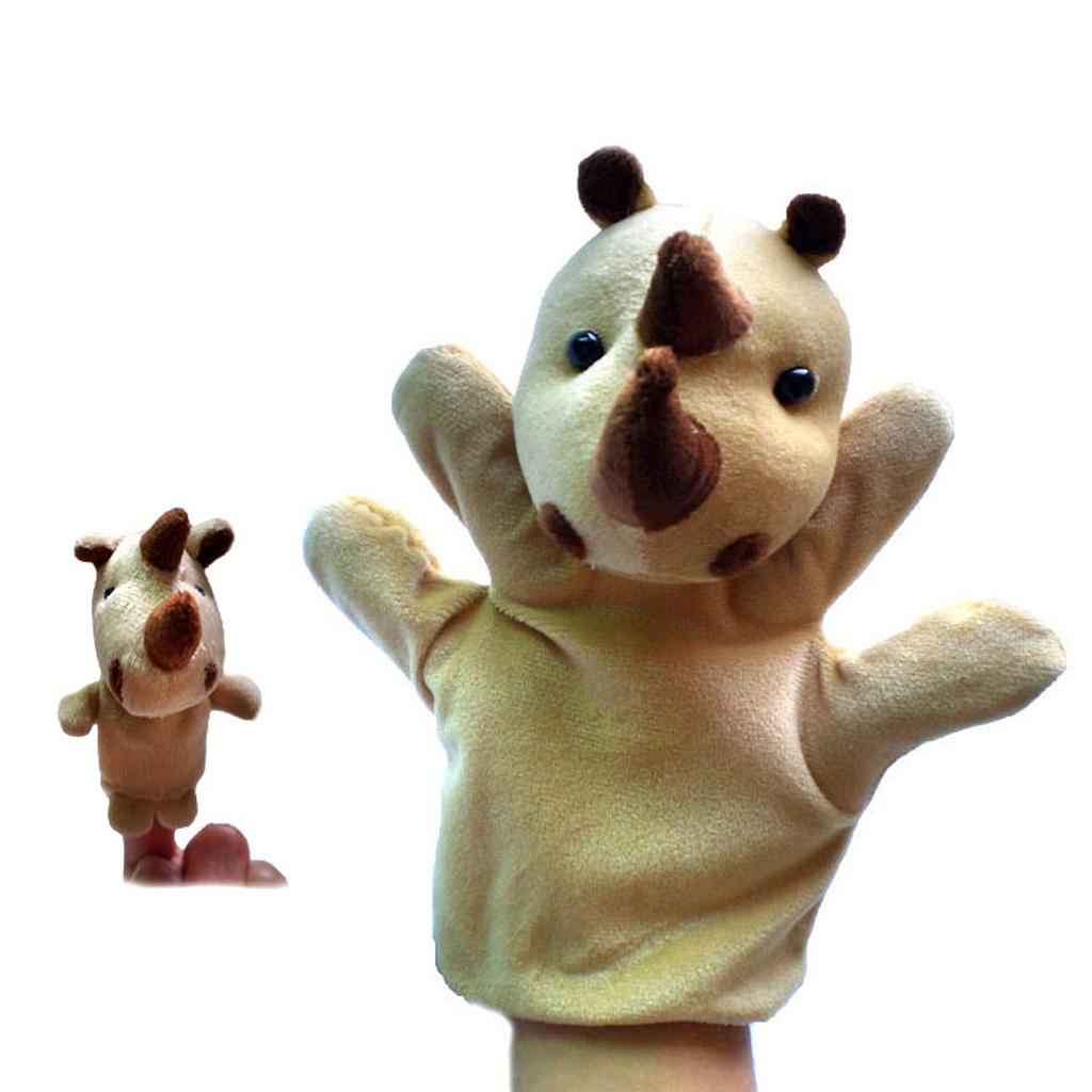 Set of 2pcs Hand & Finger Puppets - Rhinoceros
