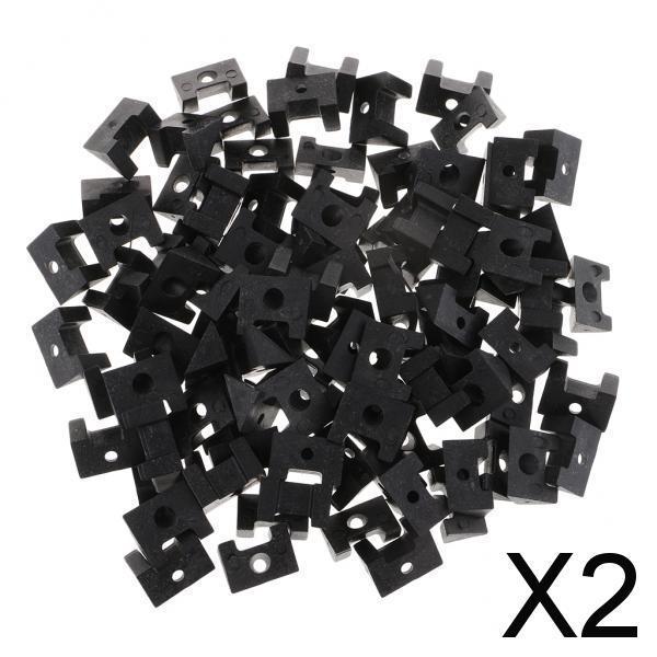 2x100 Pcs Plastic Picture Photo Frame Turn Buttons Fasteners Framing Supplies