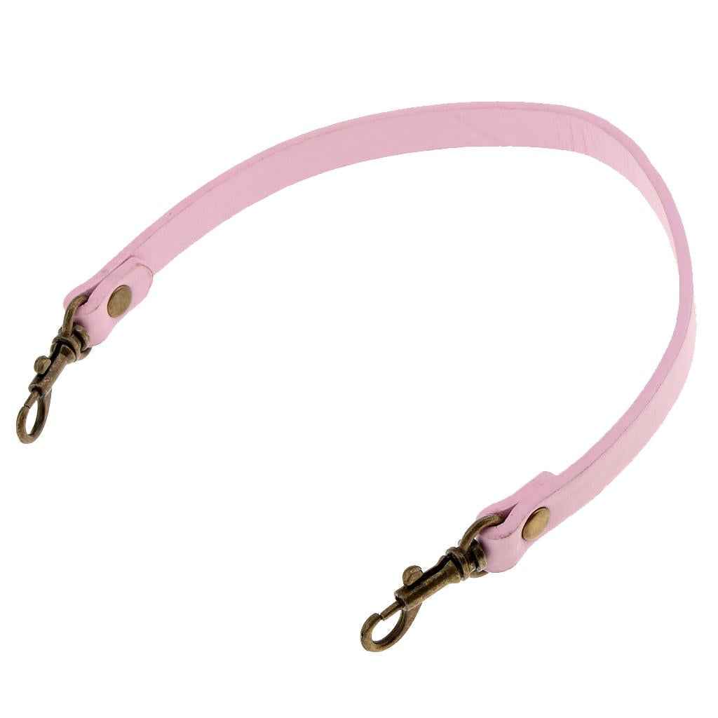 PU Leather Short Handbag Bag Strap Replacement Purse Handle 36cm Pink