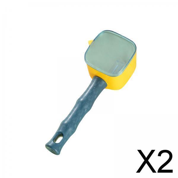 2xVegetable Peeling Tool Potato peelers with Container for pears Veggie Slicing Blue