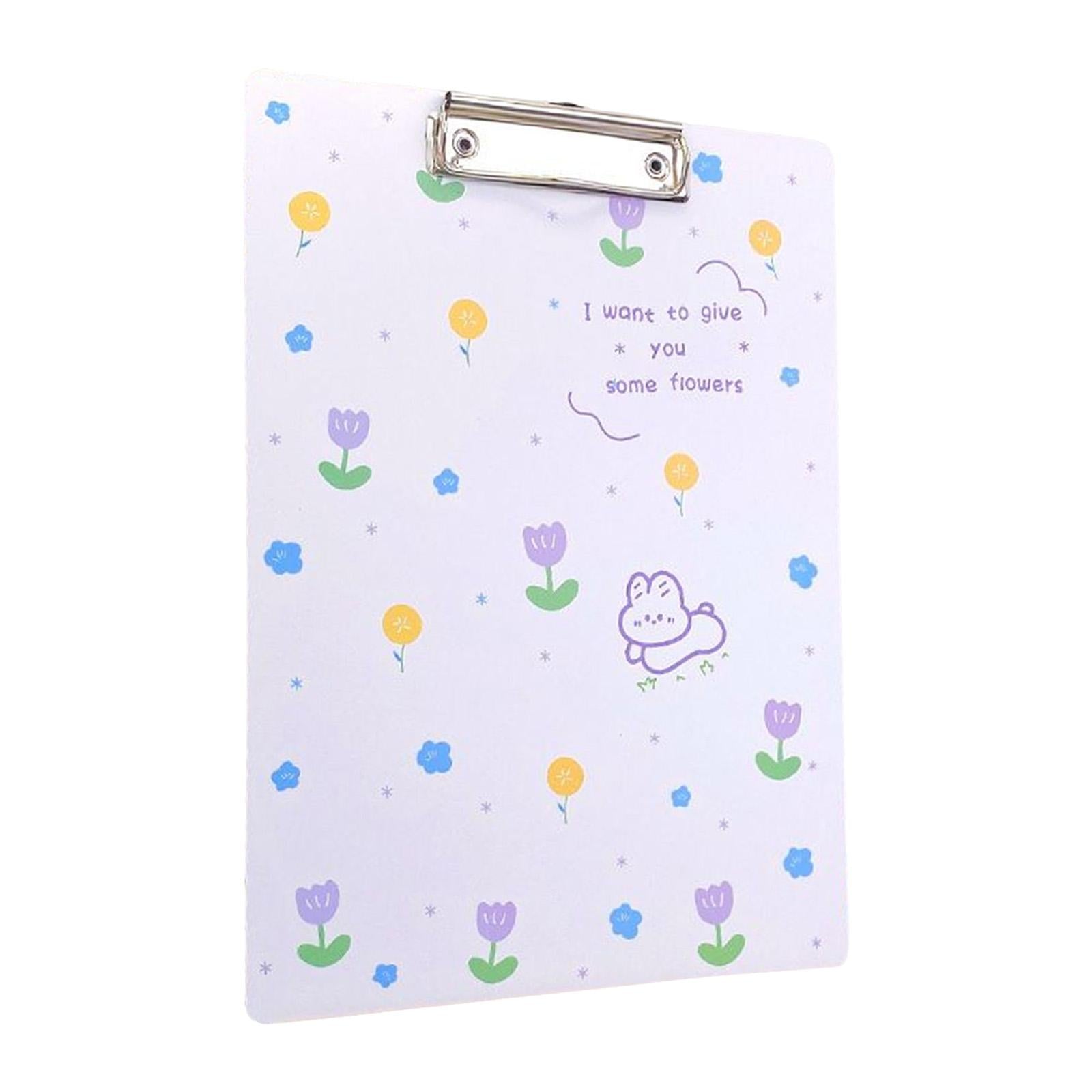 Cute Clipboard Fastener File Folders Gifts Creative for Home Documents Work bunny