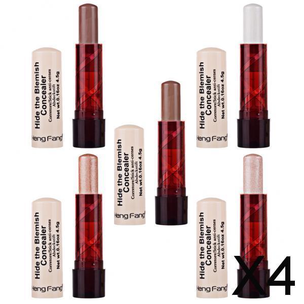 4x5 Pieces Concealer Highlight Contour Stick Set 3D Face Makeup Comestic Kit