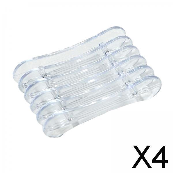 4x5 Grid Nail Art Brush Holder Durable for Eyebrow Pencil Nail Art Liner Brush transparent