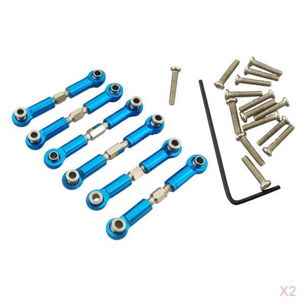 12pcs WLtoys Steering Linkages Front/Rear Pull Rods for A949 A959 A969 A979