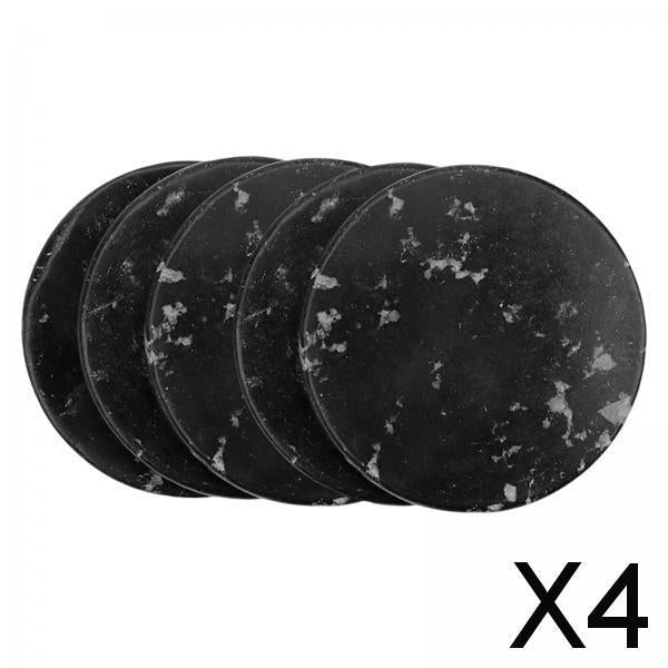 4x5Pcs Eyelashes Extension Jade Stone Cosmetic Tool Glue Pallet Home Salon