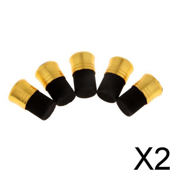 2x5pcs Fishing Rod Pole Butt Caps Front Cover Stopper End Protector 17mm