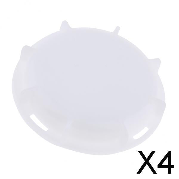 4x1000L IBC Ton Barrel Valve Dust Cover IBC Adaptor Fitting Seal Cap White