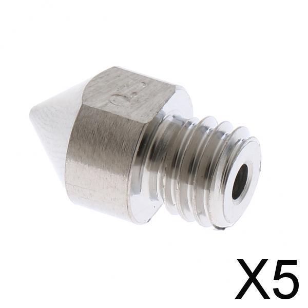 5xBrass Extruder Nozzle Head Printhead for 1.75mm Filament 3D Printer 0.4mm