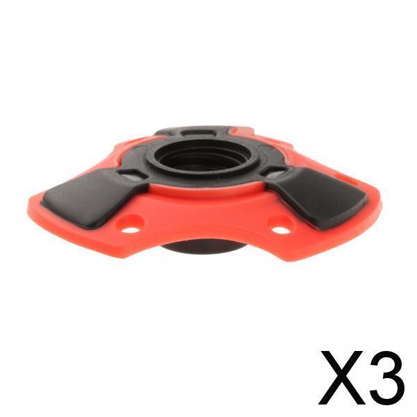 3xTrekking Pole Snow Basket 15mm Screw on Removable Mud Holder Ski Pole Basket Red