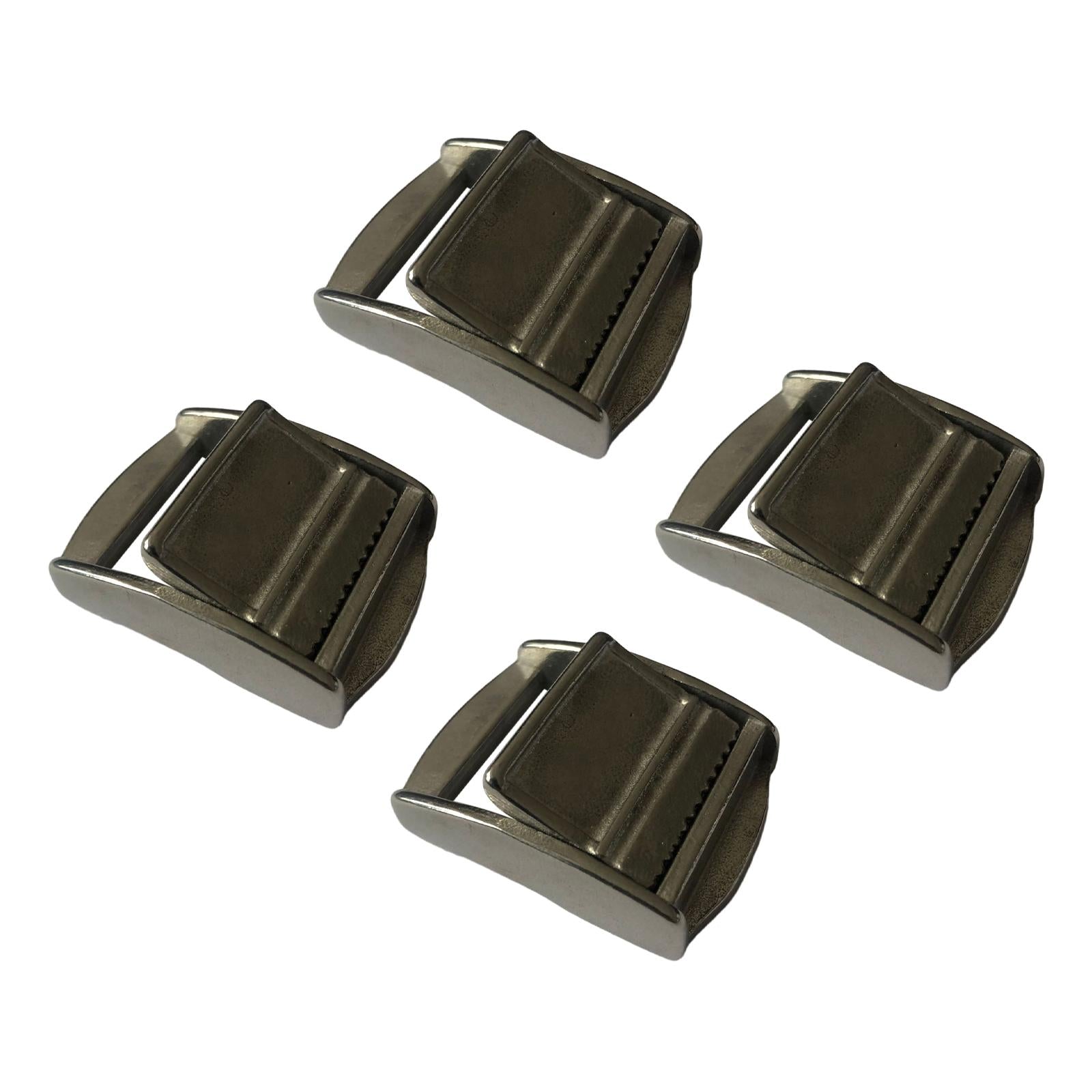 4 Pieces 25mm 316 Stainless Steel Cam Buckle for Tie-Down Straps