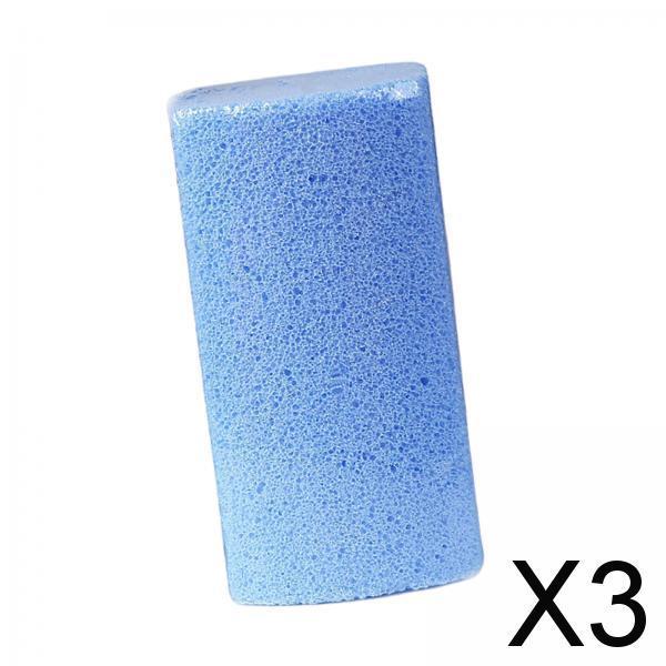 3xCuboid Foot Pumice Stones Double Sided for Dead Hard Skin Feet Care Blue S