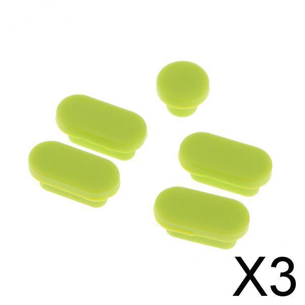 3xSilicone Dust Stopper Dustproof Plug USB Earphone Port Cap for MacBook Green