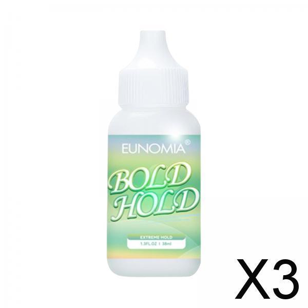 3xHair Replacement Adhesive Waterproof for Hair Replacement Oily Skin 38ml