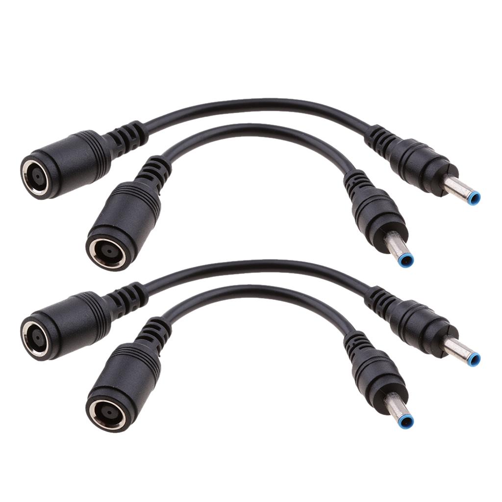 4Pieces for HP DC Power Cable 7.4x5.0mm Female to 4.5x3.0mm Male