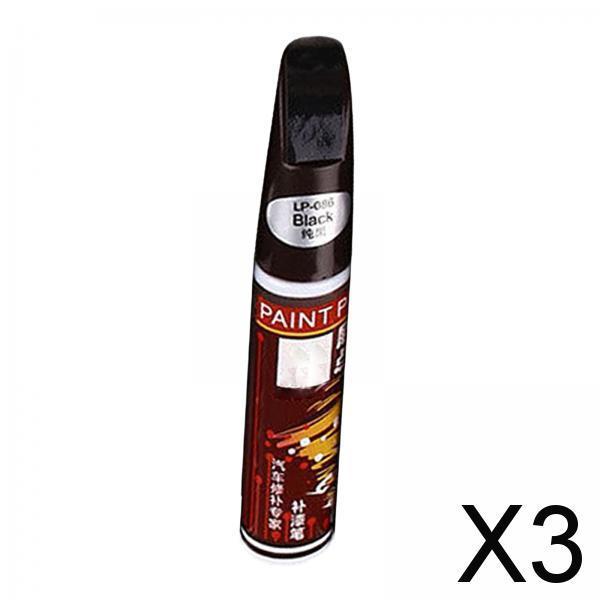 3xTouch up Auto Paint 2 in 1 Touch up Paint Pen Accessories Car Scratch Repair Black