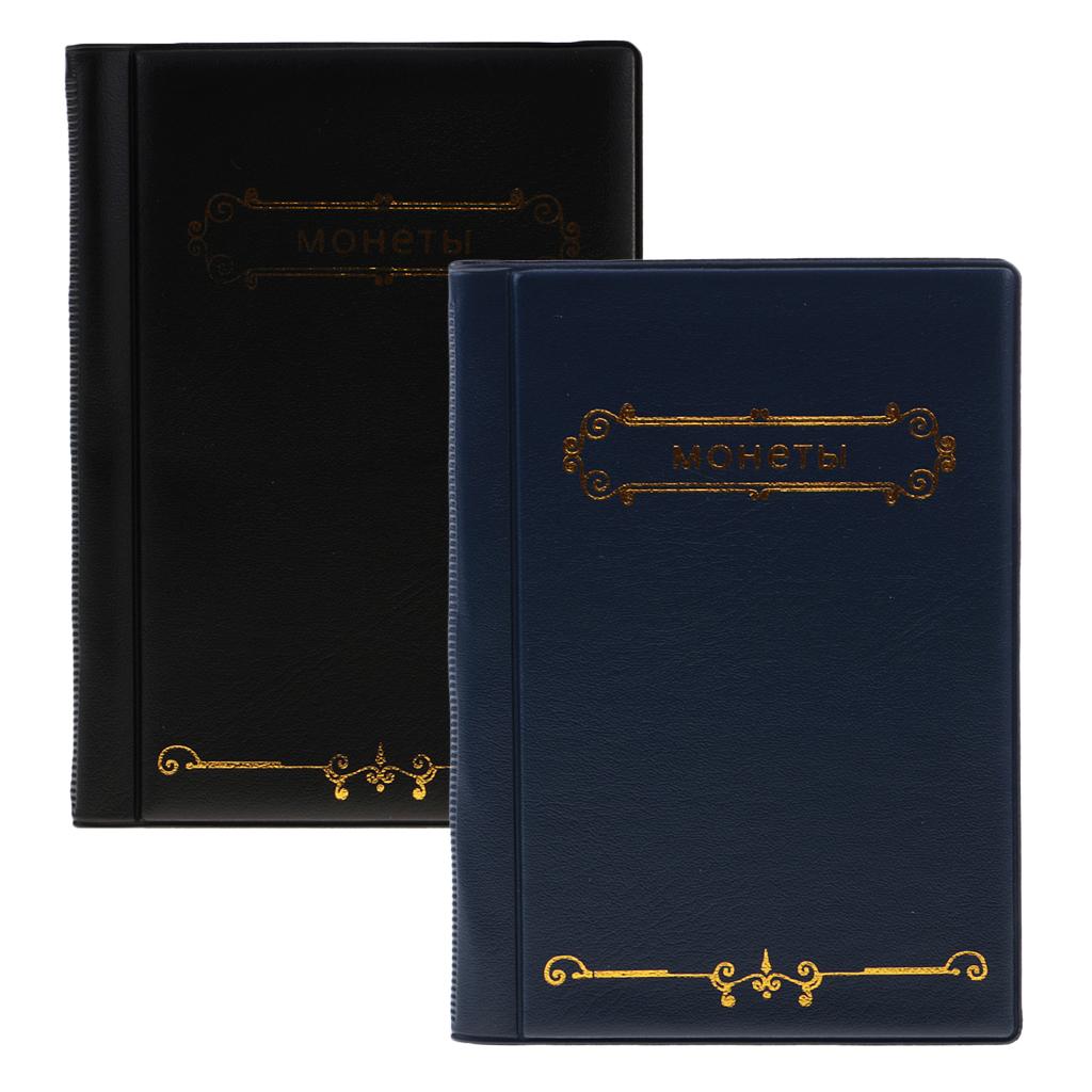 120 Pockets 10 Page Coins Storage Album Penny Collecting Holder Book Gift