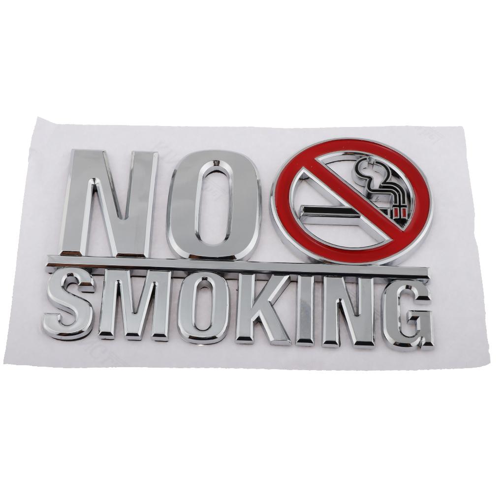 Adhesive Acrylic No Smoking Sign 3D Acrylic Mirror Wall Stickers For Public Shop Signage