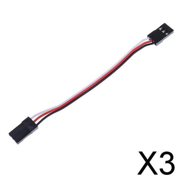 3x100mm RC Airplane Servo/Receiver Connect Cable Male to Male JR Extended Wire