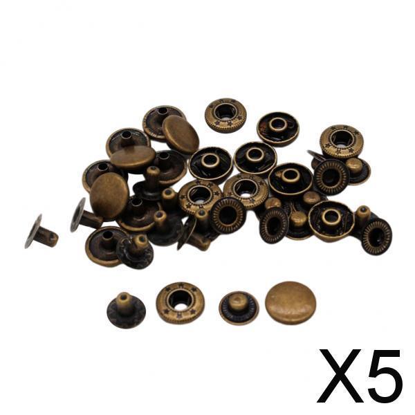 5x10 Sets Snap Fastener Buttons Jeans Popper Press Studs Buttons Accessories 12.5mm