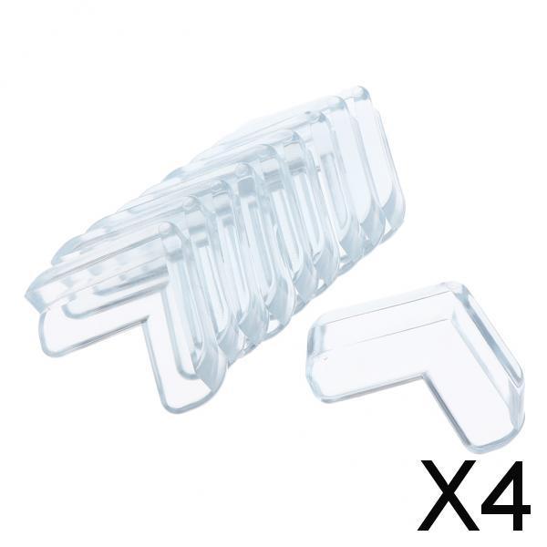 4x10Pack Furniture Corner Protector Baby Proofing Corner Guard Bumper Clear