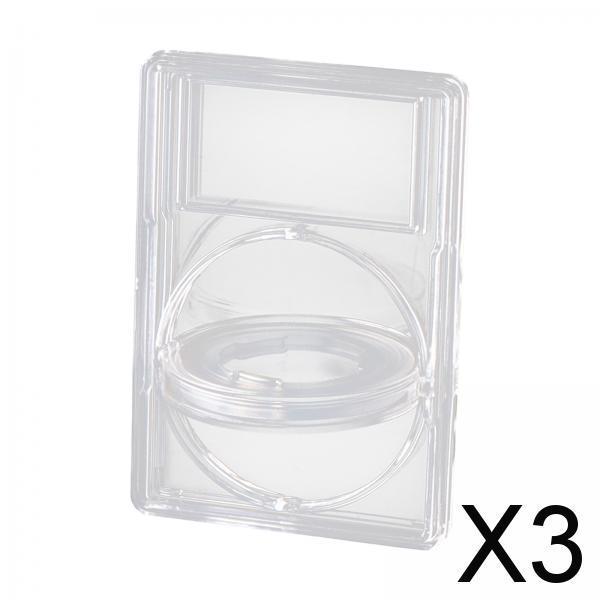 3xCoin Capsules Clear Coin Storage Case for Collectors Collecting Coin Display