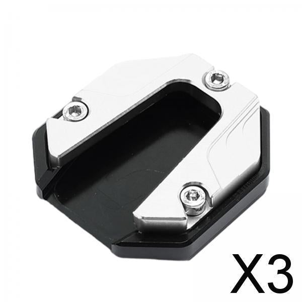 3xMotorcycle Kickstand Extender Pad Replacement Parts Side Stand Support Plate
