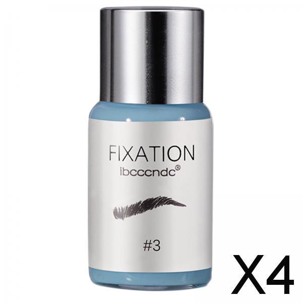 4xBrow Perming Agent Semi-permanets Trendy for DIY Brow Perm Salon Beginners fixative