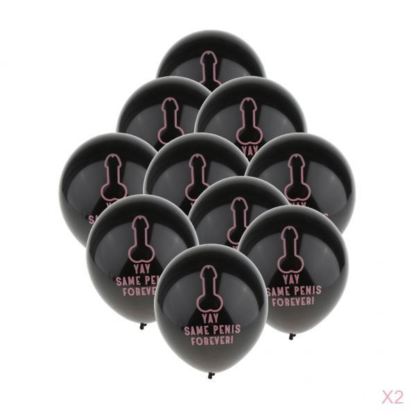 20 Pieces YAY SAME PENIS FOREVER Latex Balloons Bridal Shower Decoration