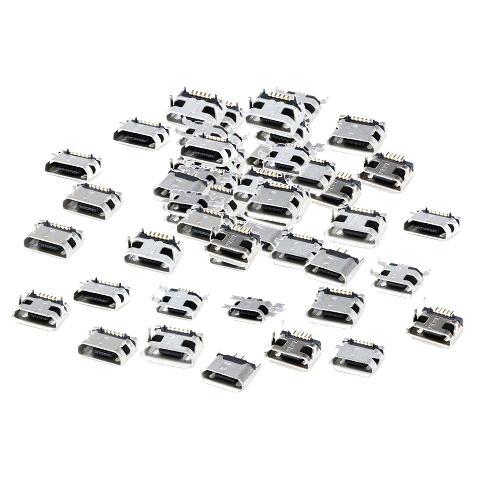 Micro USB 5Pin Female Socket Connector Port 12 models each 5pcs