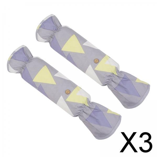 3xWaterproof Oversleeves Arm Protect Sleeves Covers for Men Women Cooking Gray
