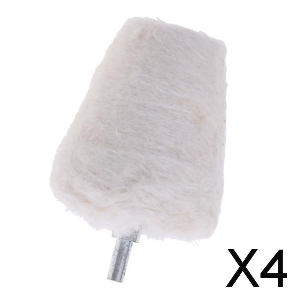 4xPolishing Buffing Wool Cotton wheel for Rotary Tool Accessory #5- 35x55mm