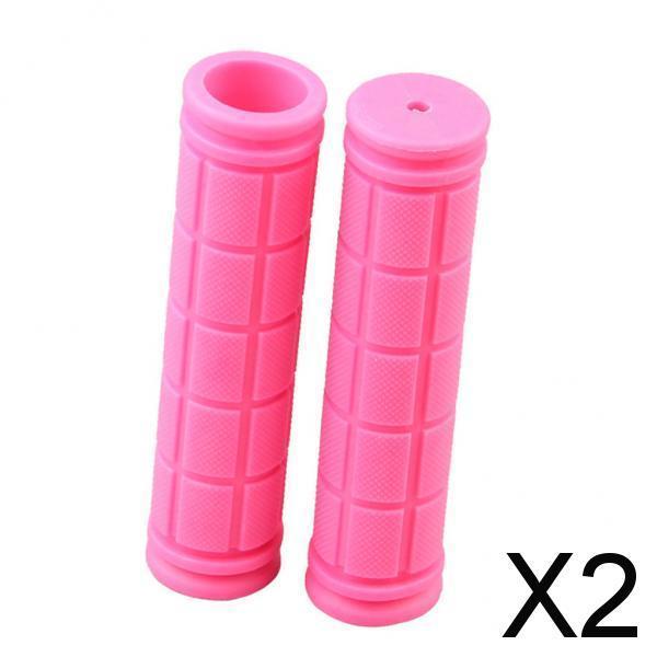 2xAnti-Slip Bike Bicycle MTB Handlebar Grip Soft Rubber Bar Covers Pink