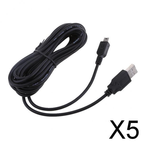 5x5V 2A Mini USB Charger Cable Direct Head Plug DVR GPS Charging Cable