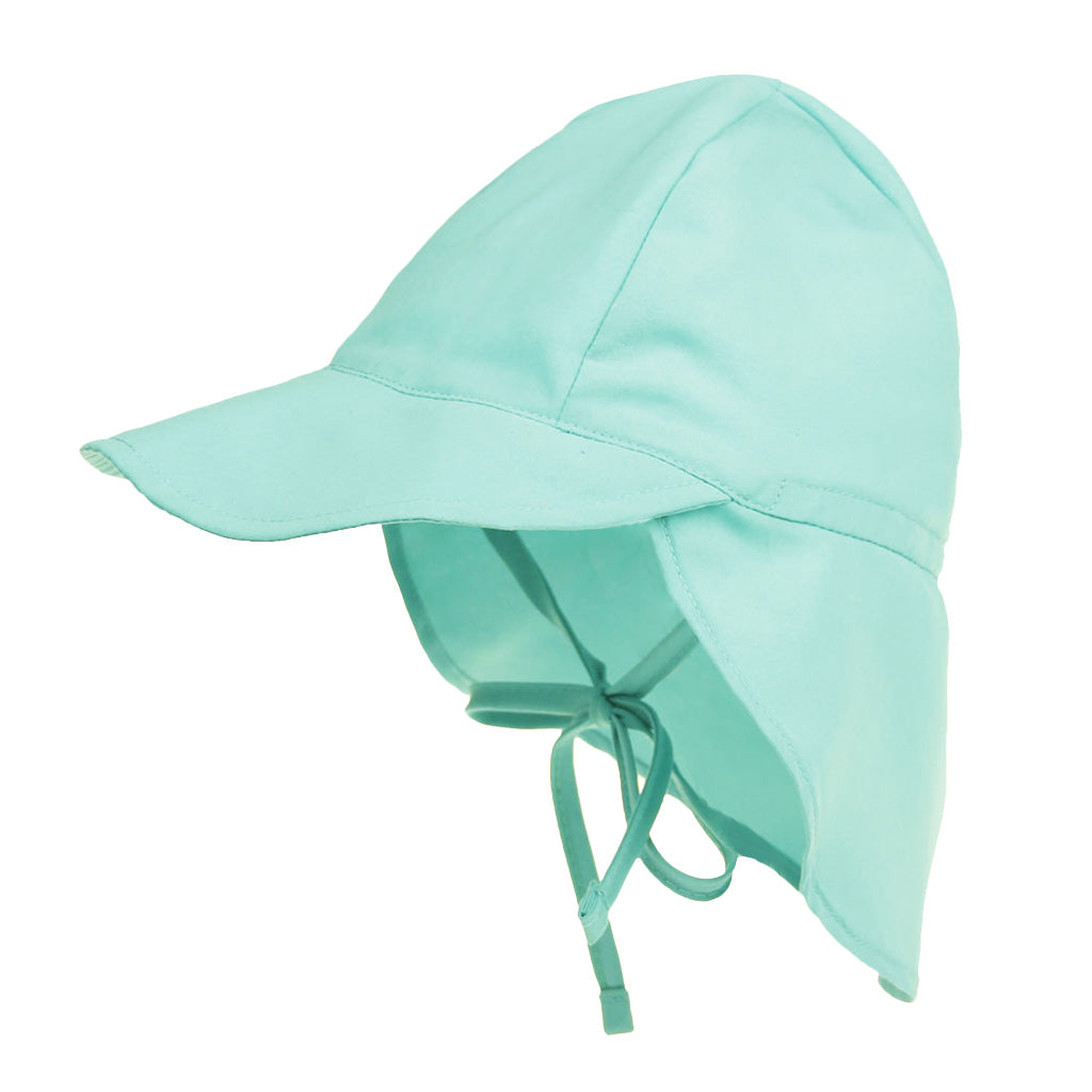 Kids Baby Boys Girl Flap Sun Protection Swim Hat Cap L Green