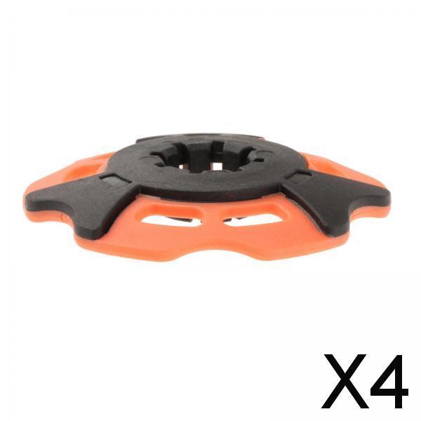 4xTrekking Pole Snowflake Basket Hiking Poles for Trekking Outdoor Backpacking Orange