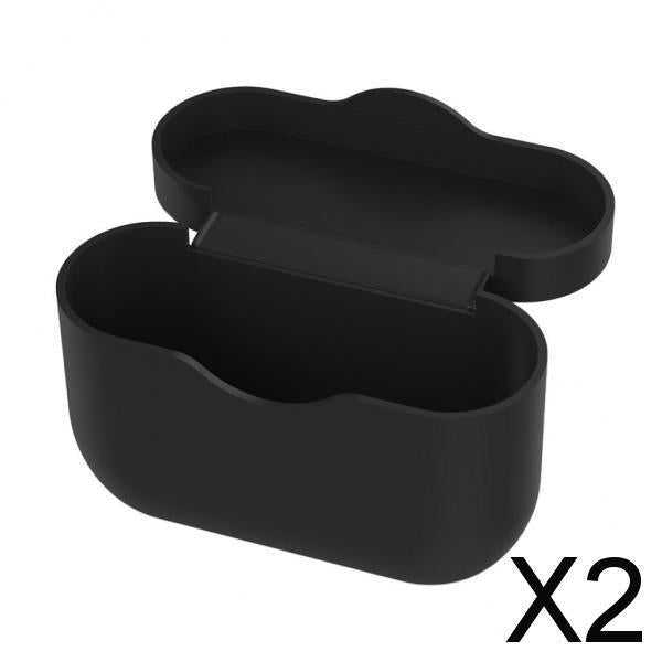 2x Silicone Protective Case Cover For Sony WF-1000XM3 Earphone black