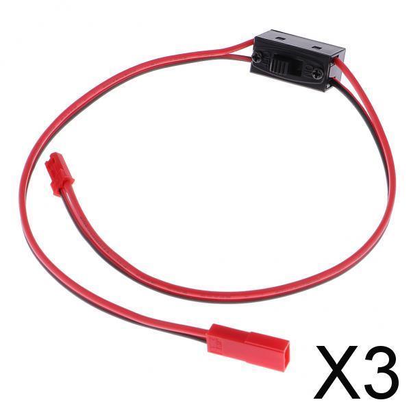 3xOn Off Switch Connector Plug JST Male Female Wire for RC Li-po Battery ESC