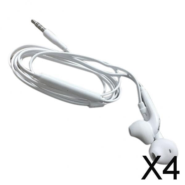 4xIn-ear Earphones Wire Controlled Headset Universal for Samsung Galaxy s6/s7
