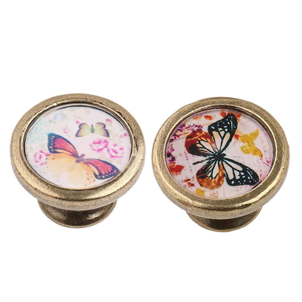 Antique Kitchen Cupboard Cabinet Drawer Pull Knob Handle Door Hardware 2Pcs